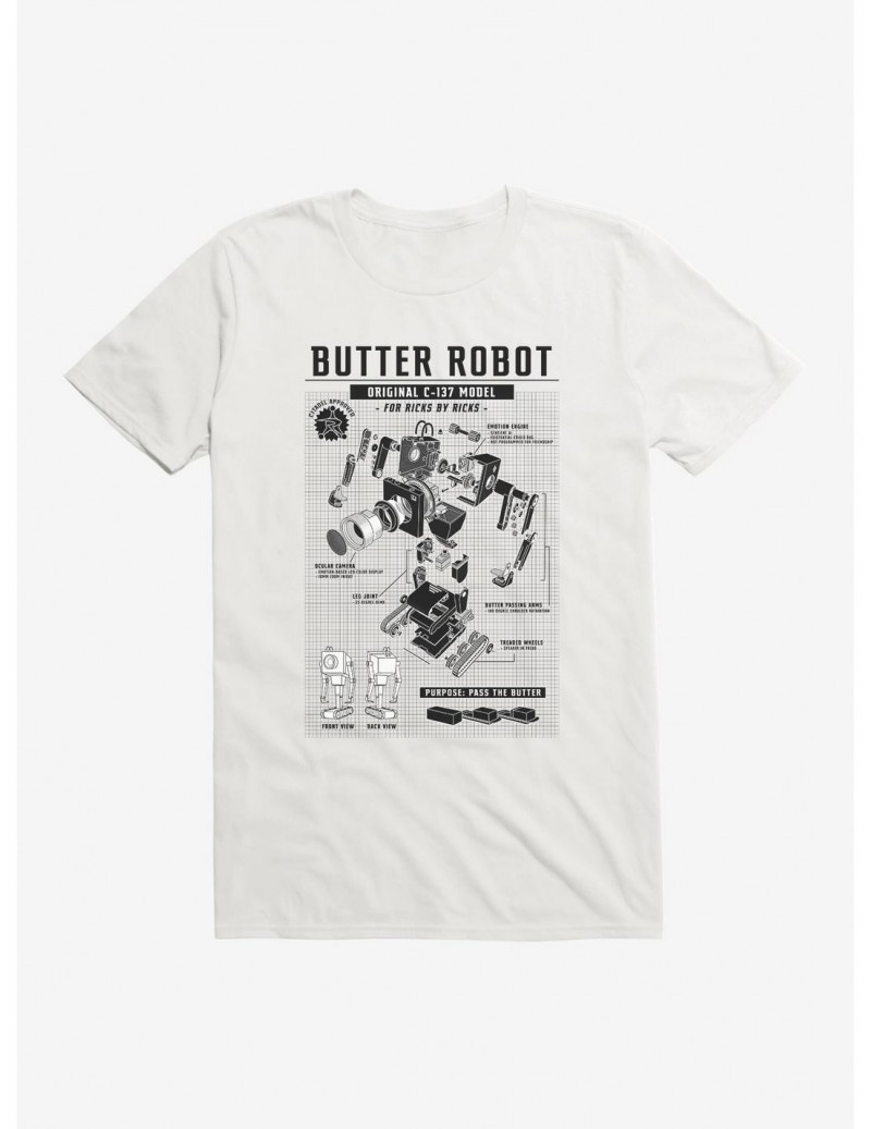 Big Sale Rick And Morty Butter Robot Original Model T-Shirt $8.99 T-Shirts