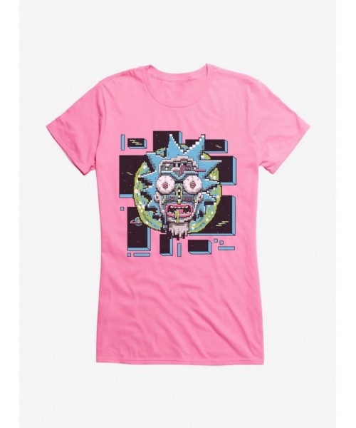 Wholesale Rick And Morty 8-Bit Universe Rick Girls T-Shirt $9.36 T-Shirts