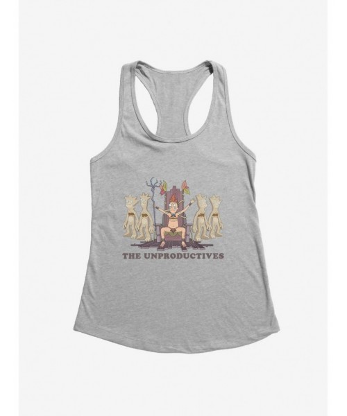 Discount Rick And Morty The Unproductives Gang Girls Tank $5.98 Tanks