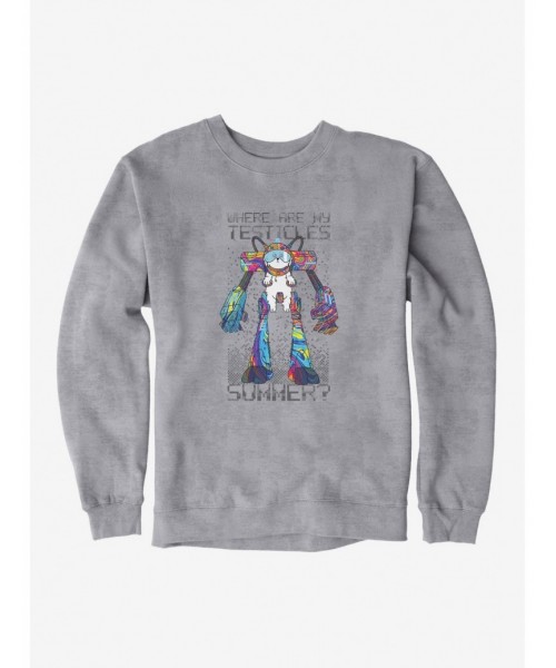 Hot Sale Rick And Morty Exoskeleton Snowball Sweatshirt $13.58 Sweatshirts