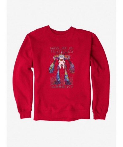 Hot Sale Rick And Morty Exoskeleton Snowball Sweatshirt $13.58 Sweatshirts