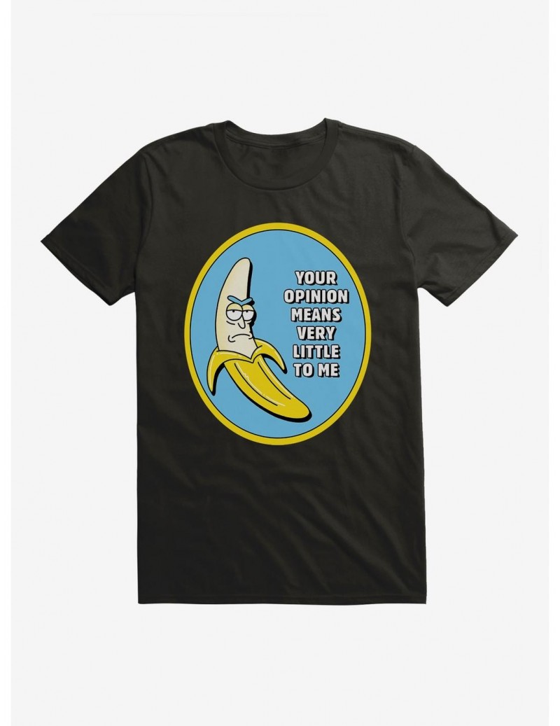 Crazy Deals Rick And Morty Your Opinion Means Little T-Shirt $8.22 T-Shirts
