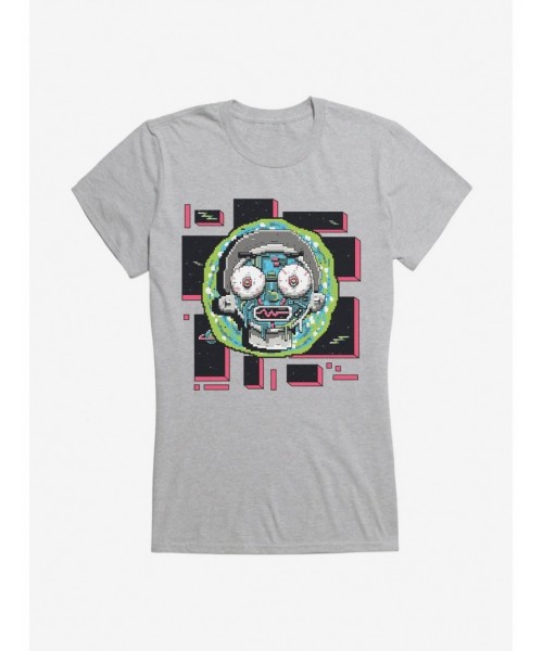 Flash Deal Rick And Morty 8-Bit Universe Morty Girls T-Shirt $9.56 T-Shirts