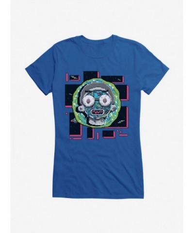 Flash Deal Rick And Morty 8-Bit Universe Morty Girls T-Shirt $9.56 T-Shirts