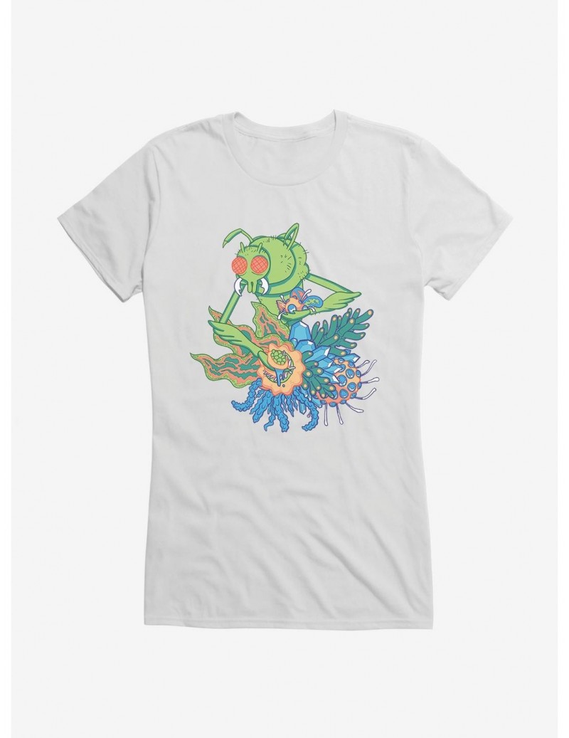 Hot Sale Rick And Morty Gromflomite Girls T-Shirt $8.57 T-Shirts