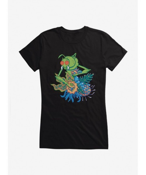 Hot Sale Rick And Morty Gromflomite Girls T-Shirt $8.57 T-Shirts