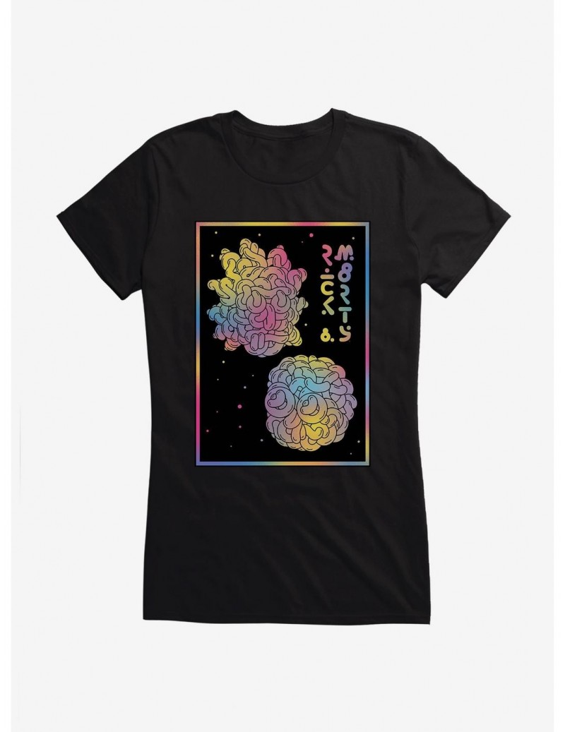 Discount Sale Rick And Morty Rainbow Blob Girls T-Shirt $9.76 T-Shirts