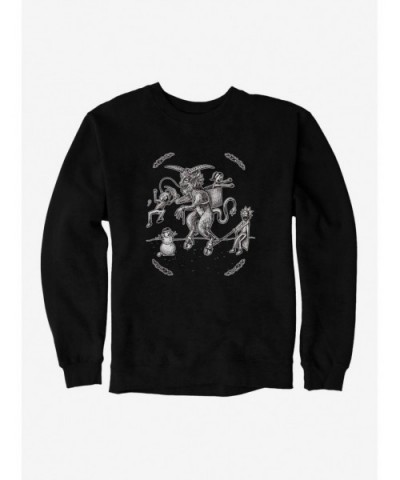 Limited-time Offer Rick And Morty Krampus Sweatshirt $9.15 Sweatshirts