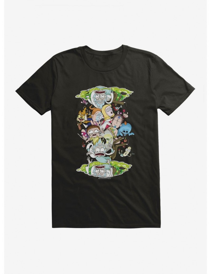Discount Sale Rick and Morty Portal Loop T-Shirt $6.50 T-Shirts