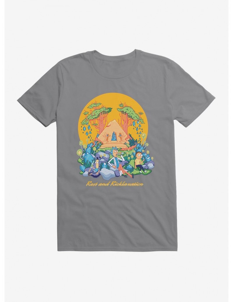 Unique Rick And Morty Rest And Ricklaxation T-Shirt $7.46 T-Shirts