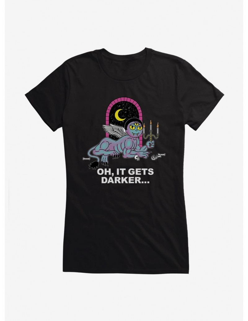 Pre-sale Rick And Morty Getting Darker Girls T-Shirt $8.37 T-Shirts