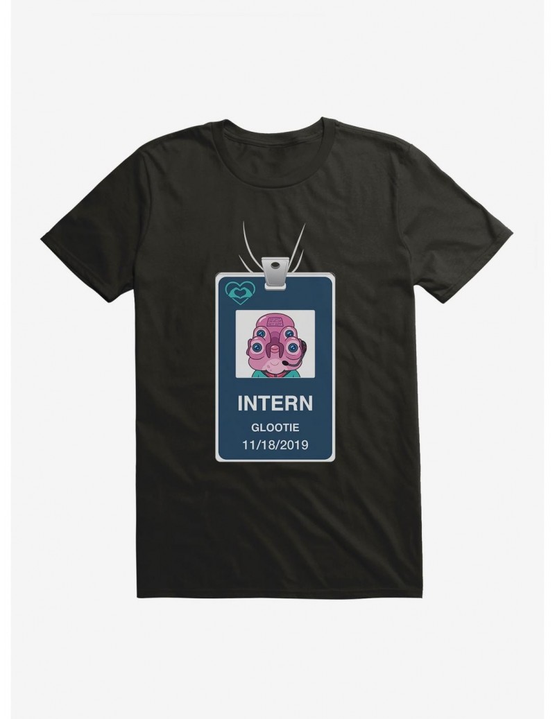 Value Item Rick And Morty Glootie Intern Badge T-Shirt $8.41 T-Shirts