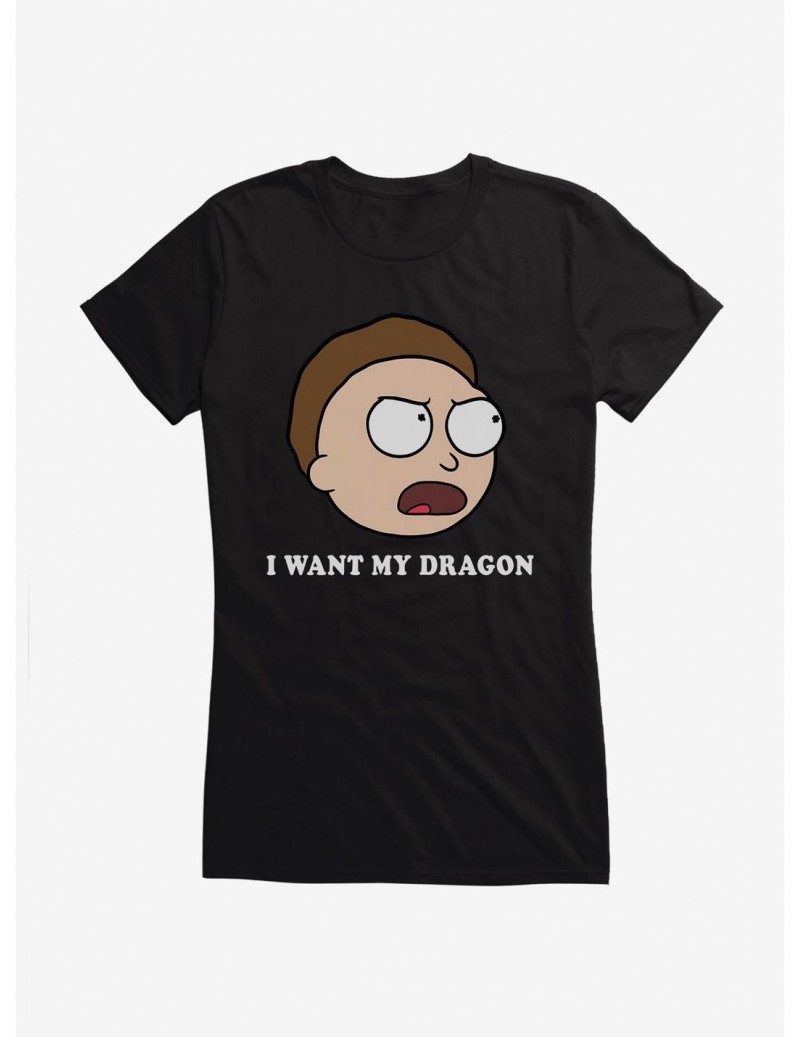 High Quality Rick And Morty Dragon Morty Girls T-Shirt $7.57 T-Shirts