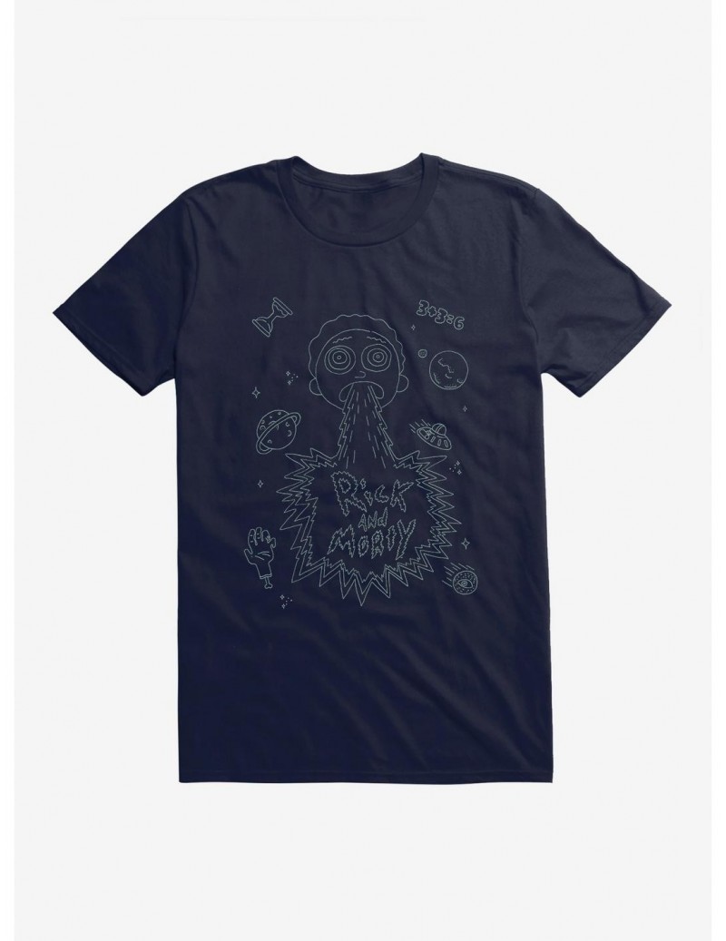 Clearance Rick And Morty Spew Morty T-Shirt $6.50 T-Shirts