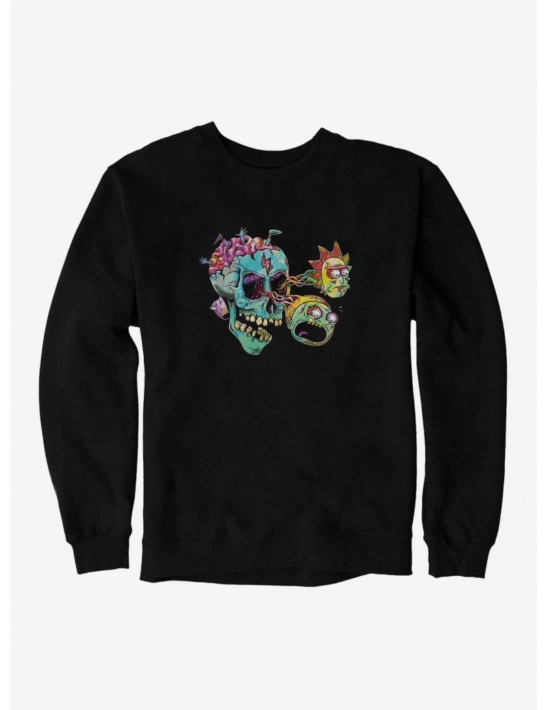 Huge Discount Rick And Morty Eyeball Heads Sweatshirt $9.15 Sweatshirts