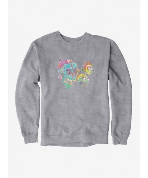 Huge Discount Rick And Morty Eyeball Heads Sweatshirt $9.15 Sweatshirts