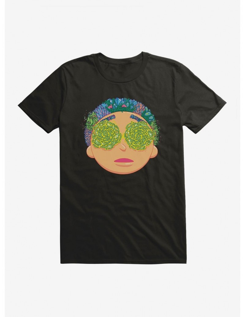 Festival Price Rick And Morty Portal Eyes Morty T-Shirt $9.18 T-Shirts