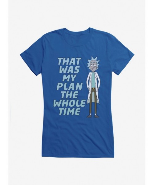 Low Price Rick And Morty Rick's Plan Girls T-Shirt $6.97 T-Shirts