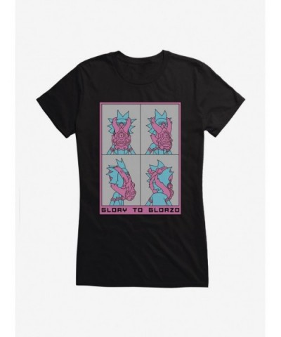 Unique Rick And Morty Glory To Glorzo Girls T-Shirt $7.37 T-Shirts