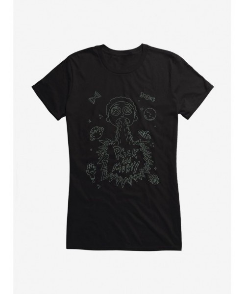 Pre-sale Discount Rick And Morty Spew Morty Girls T-Shirt $7.57 T-Shirts