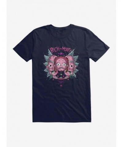 Flash Sale Rick And Morty Psychedelic Split Head T-Shirt $8.03 T-Shirts