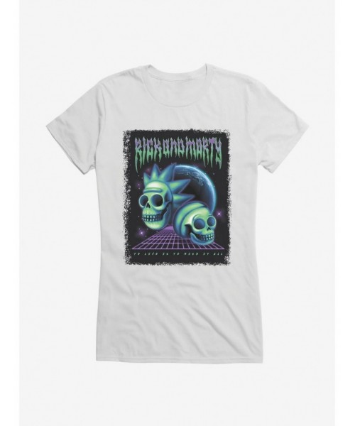 Trendy Rick And Morty Skulls Planet Girls T-Shirt $6.18 T-Shirts