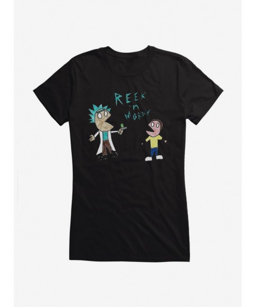 Crazy Deals Rick And Morty Reek 'N Mordy Girls T-Shirt $9.76 T-Shirts