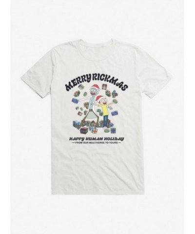High Quality Rick And Morty Happy Human Holiday T-Shirt $9.56 T-Shirts