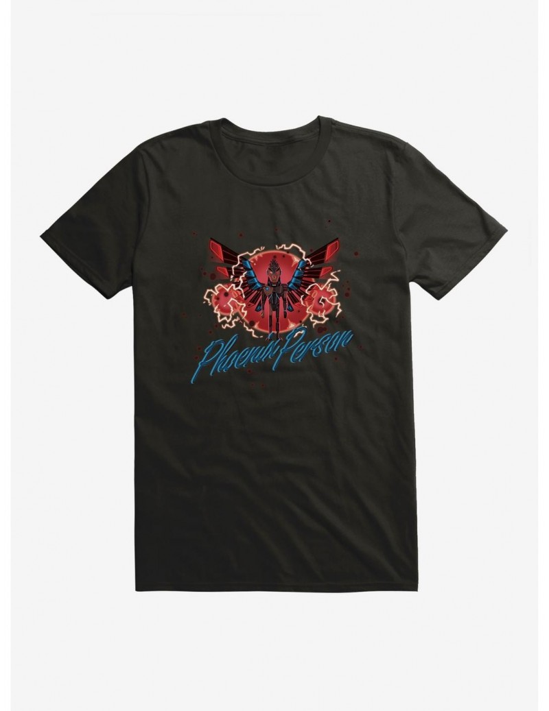 Absolute Discount Rick And Morty Electric Phoenix Person T-Shirt $6.12 T-Shirts