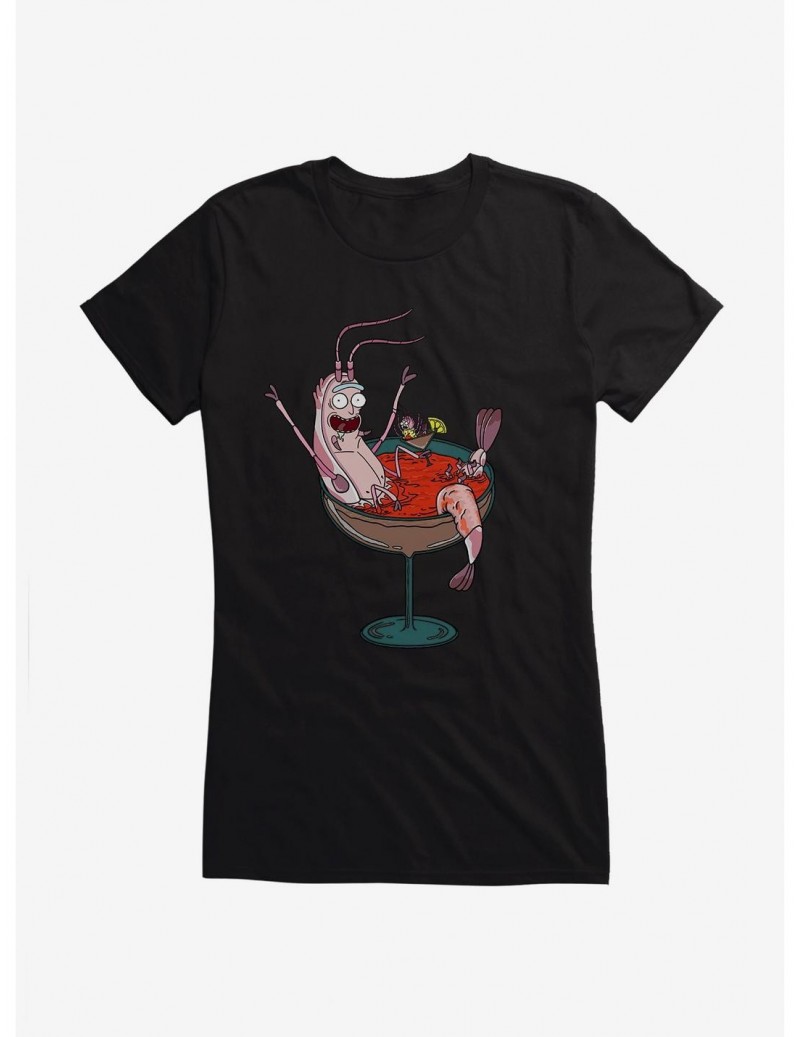 Flash Deal Rick And Morty Cocktail Shrimp Rick Girls T-Shirt $8.17 T-Shirts