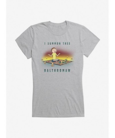 Hot Sale Rick And Morty I Summon Thee Balthromaw Girls T-Shirt $9.16 T-Shirts