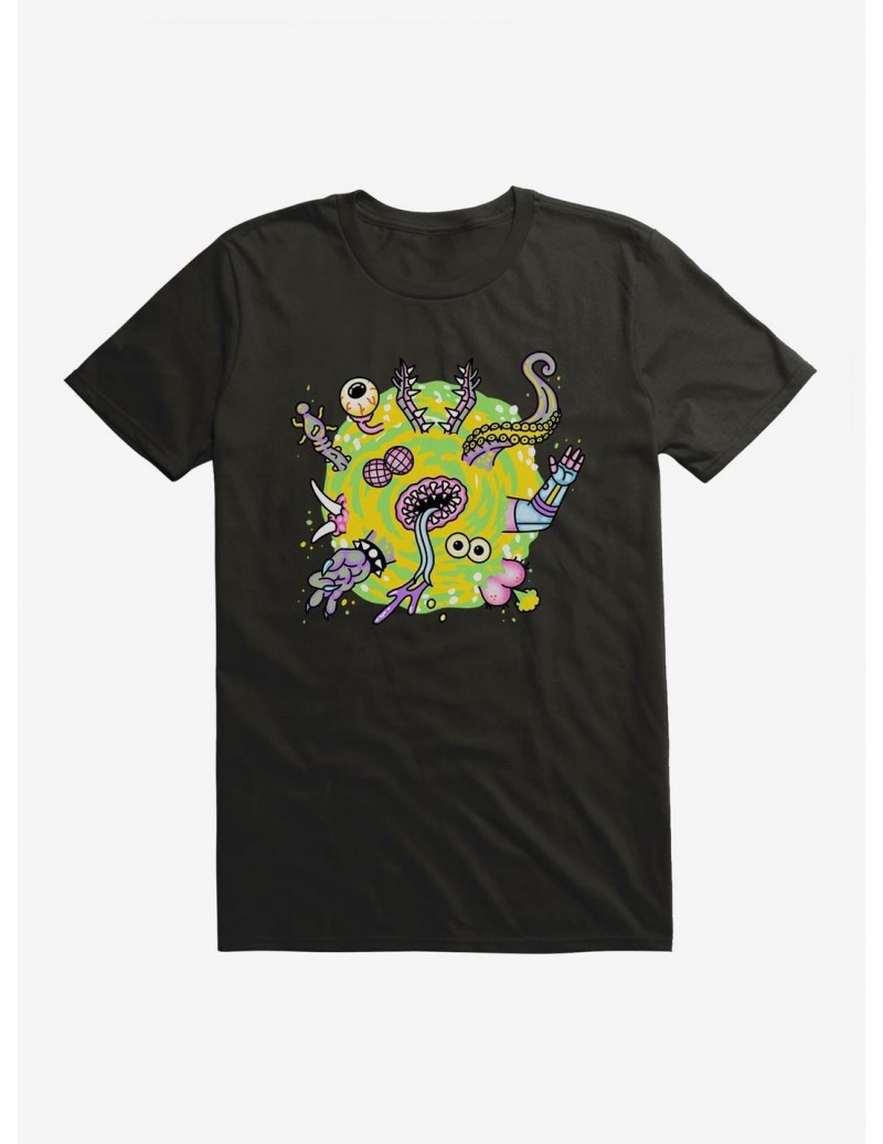 Seasonal Sale Rick And Morty Portal Time T-Shirt $9.37 T-Shirts