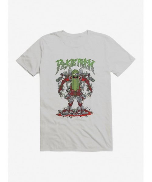 Clearance Rick and Morty Pickle Rick Robot T-Shirt $6.50 T-Shirts