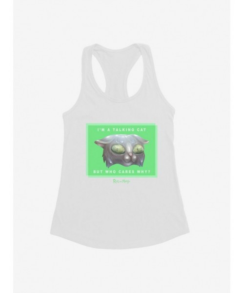 Discount Sale Rick And Morty Talking Cat Girls Tank $7.77 Tanks