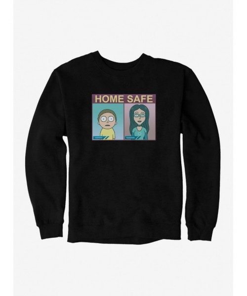 Low Price Rick And Morty Home Safe Sweatshirt $11.22 Sweatshirts