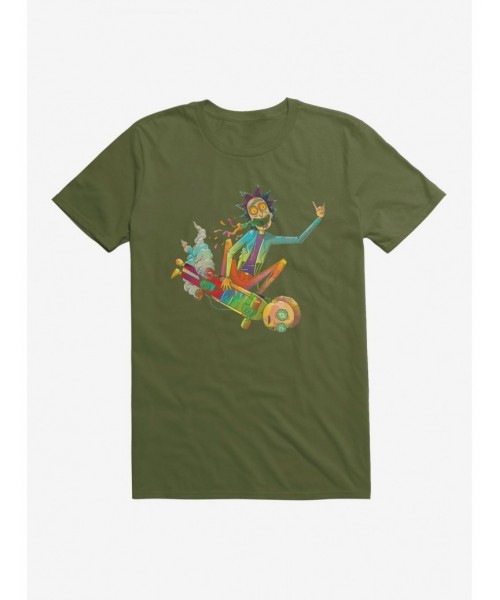 Value for Money Rick And Morty Skateboard Morty T-Shirt $7.84 T-Shirts