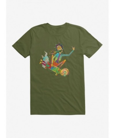 Value for Money Rick And Morty Skateboard Morty T-Shirt $7.84 T-Shirts