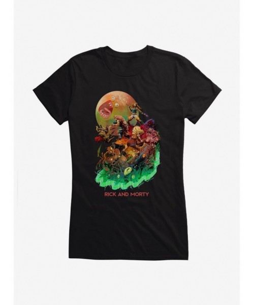 Flash Sale Rick And Morty It Stinks Of Rick Girls T-Shirt $8.17 T-Shirts