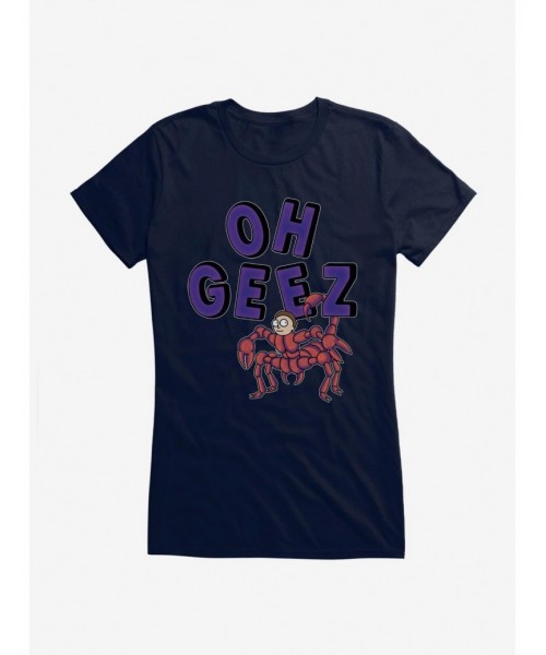 Unique Rick And Morty Oh, Geez Morty Scorpion Girls T-Shirt $9.36 T-Shirts