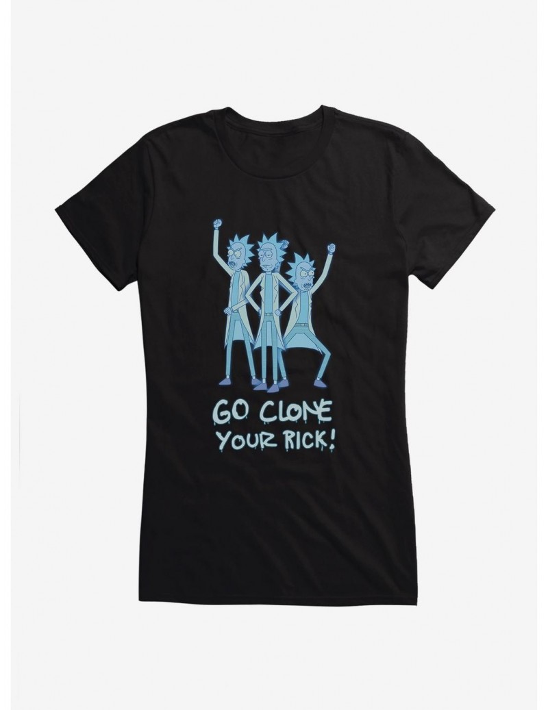 Absolute Discount Rick And Morty Go Clone Your Rick Girls T-Shirt $8.76 T-Shirts