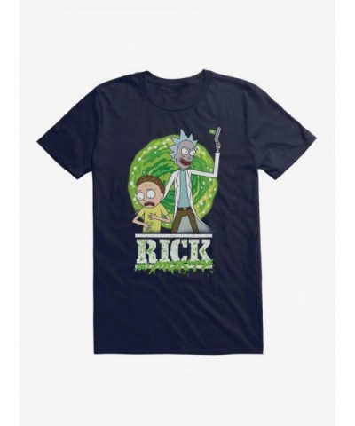 High Quality Rick And Morty Goo Splatter Logo T-Shirt $9.56 T-Shirts