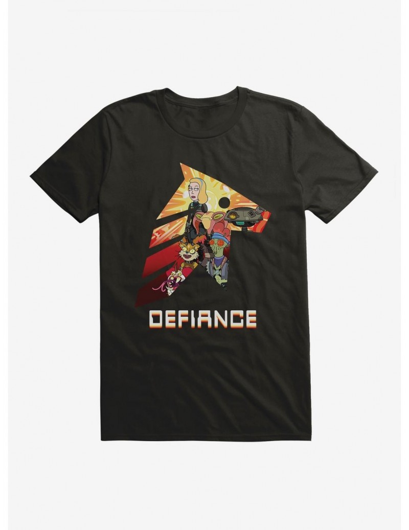 Cheap Sale Rick And Morty Defiance T-Shirt $8.60 T-Shirts