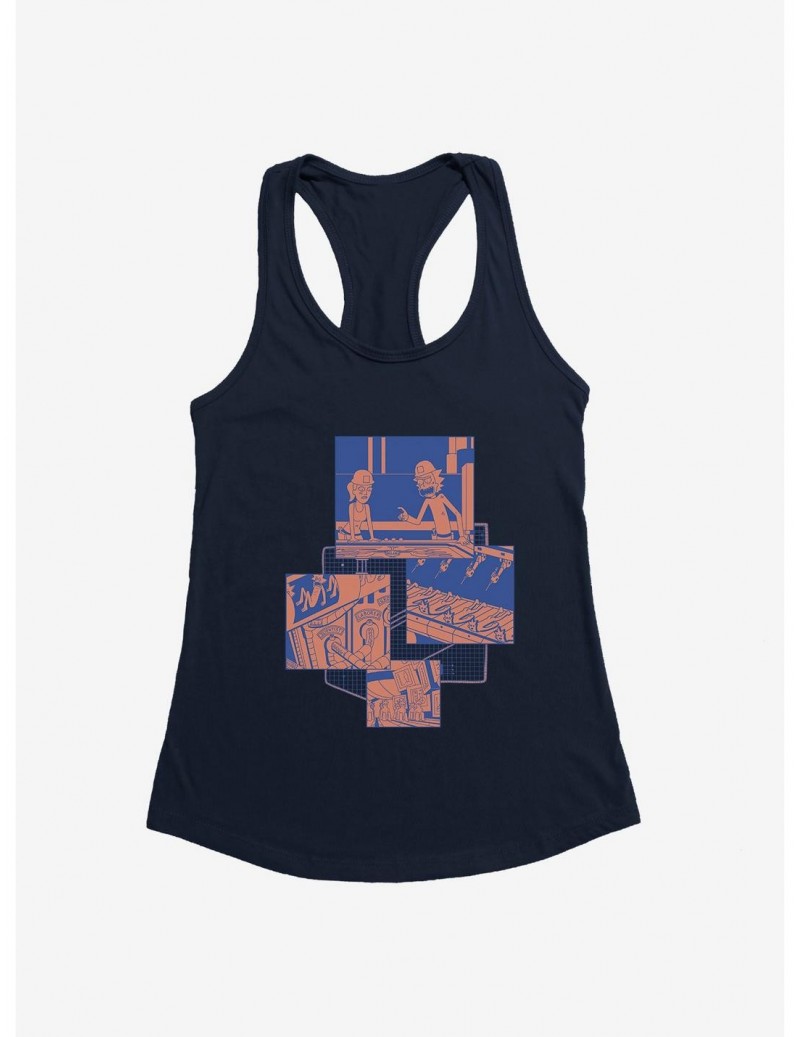 Value Item Rick And Morty Beth And Rick Creature Creation Girls Tank $6.57 Tanks