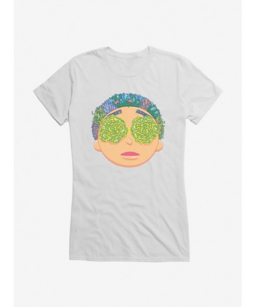 Sale Item Rick And Morty Portal Eyes Morty Girls T-Shirt $9.36 T-Shirts