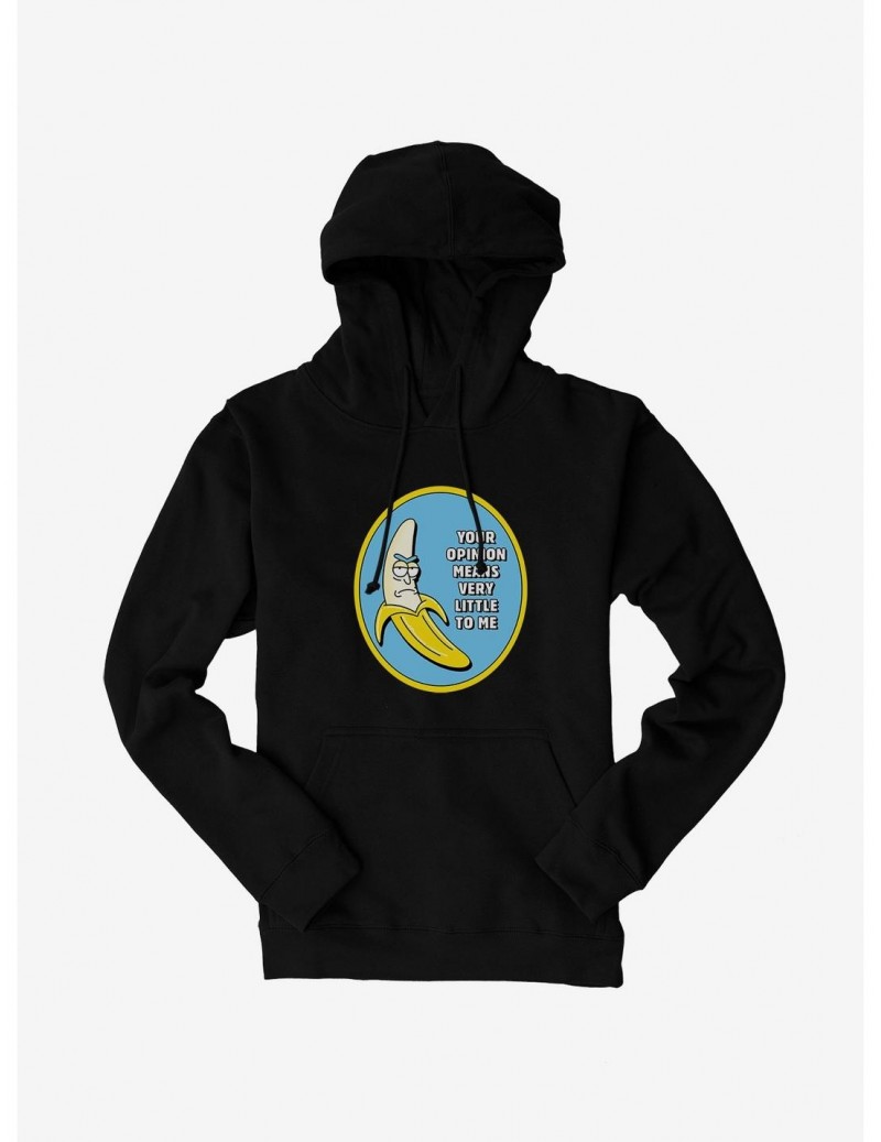 Sale Item Rick And Morty Your Opinion Hoodie $16.16 Hoodies