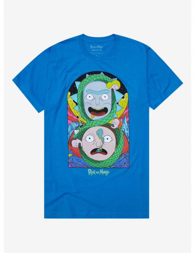 High Quality Rick And Morty Infinity Snake T-Shirt $8.60 T-Shirts